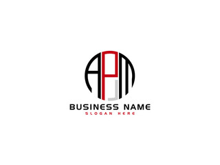 Letter APM Logo Icon Vector Image Design For All Business