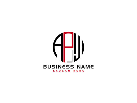 Letter APJ Logo Icon Vector Image Design For All Business
