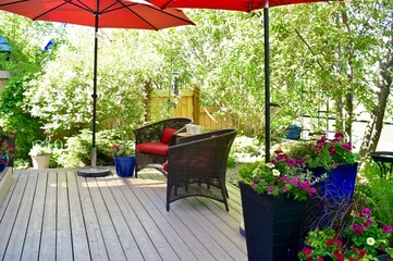 Private oasis small yard and garden for quiet morning coffee and tea, before starting work at home...