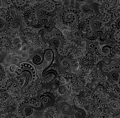 Abstract vector wavy seamless pattern. Endless decorative texture. You can use any color of background	