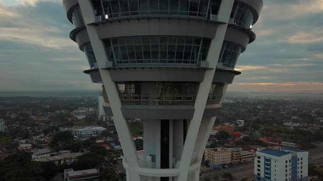 Aerial view of Alor Setar tower or locally known as menara Alor Setar