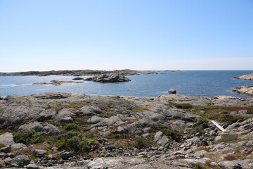 Fototapeta na wymiar Holiday at archipelago island of Tjörn in Sweden