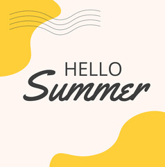 Hello summer for social media