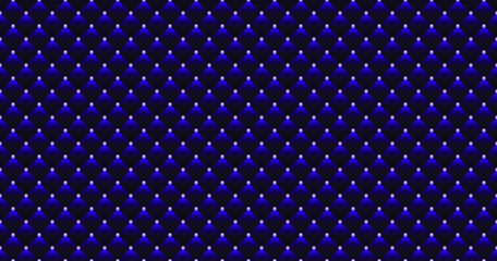 Blue luxury background with beads. Seamless vector illustration. 