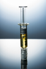 Obraz na płótnie Canvas Cannabis Concentrate - Syringe