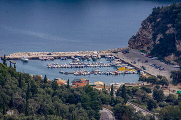 Paleokastritsa  Harbour in corfu greece