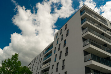 Modern Apartment Building, New Architecture, Complex Exterior