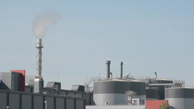 industrial silo's in the harbour of Ghent, Belgium