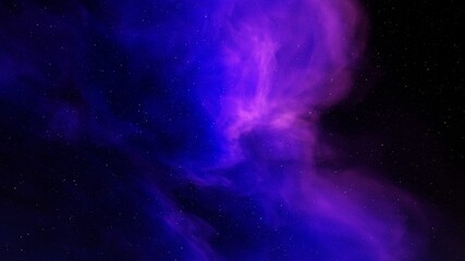 Fototapeta premium colorful space background with stars, nebula gas cloud in deep outer space, science fiction illustrarion 3d render 