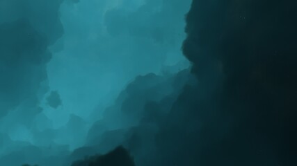 colorful space background with stars, nebula gas cloud in deep outer space, science fiction illustrarion 3d render	
