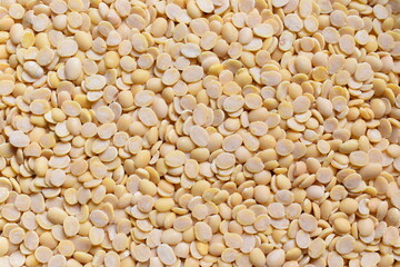Raw split dried Hyacinth lentils