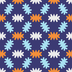 Bright seamless pattern with geometric ornament.