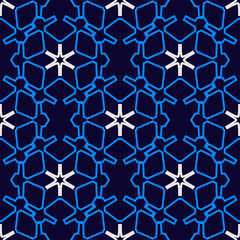 Fototapeta premium Seamless pattern with geometric ornament.
