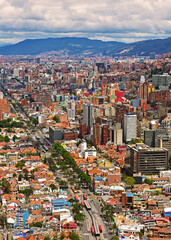 Fototapeta na wymiar Panorámica de Bogotá 