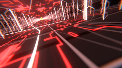 VJ サイバー トンネル 赤 [別Verあり]