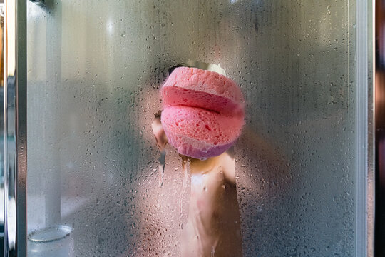 Monster Mouth Sponge in Shower Cabin