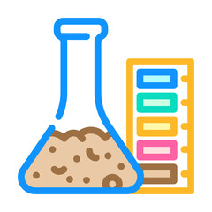 acidity of peat color icon vector. acidity of peat sign. isolated symbol illustration