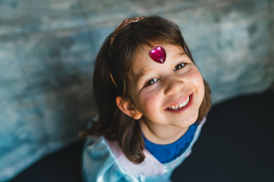 Lovely Little Girl Smiling at Camera