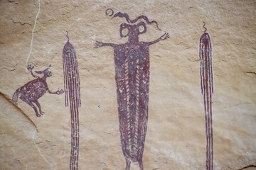 pictograph of a warrior