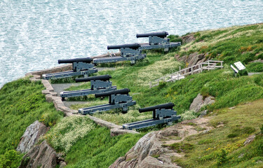 Cannons positioned to defend Canada's coast