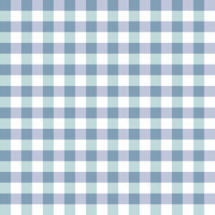 Seamless simple pattern in white and blue check.