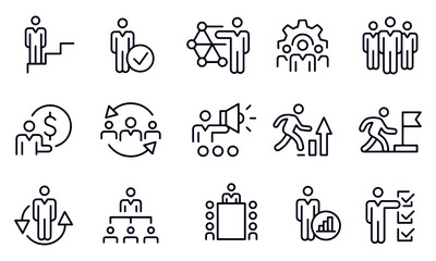 Business and Management Icons vector design 