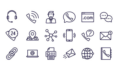 Fototapeta premium Development Editable Stroke Icons vector design 