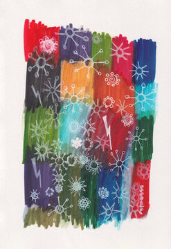 Scribbles, a page of a sketchbook