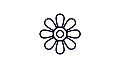  Flower icon set vector design 