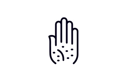 Allergy icon set vector design 