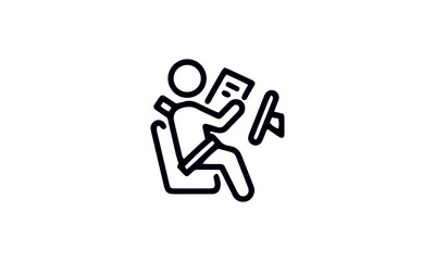  Autonomous car icon set