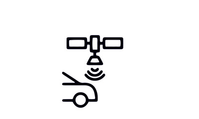  Autonomous car icon set