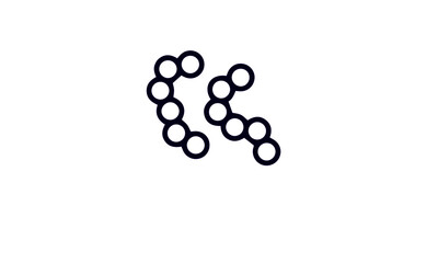  Bacteria icon set vector design 