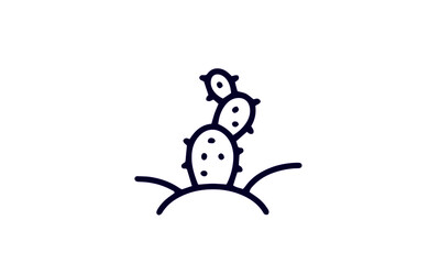 Cactus icon set vector design 