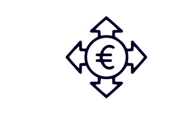  Euro icon set vector design 
