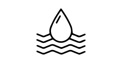 Water treatment icon set vector design 