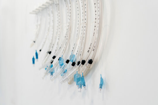 Detail of tubes in the operating room
