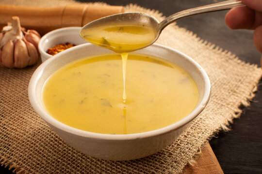 Caldo ou sopa de mandioquinha quente
