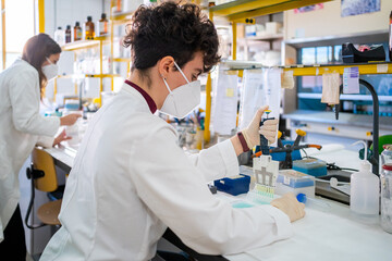 Science Research In A Laboratory.