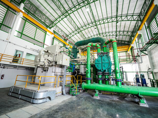 Steam turbine generator systems in Biomass Power Plant.