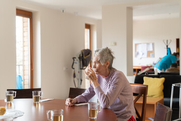 Senior Woman Drinking Tea