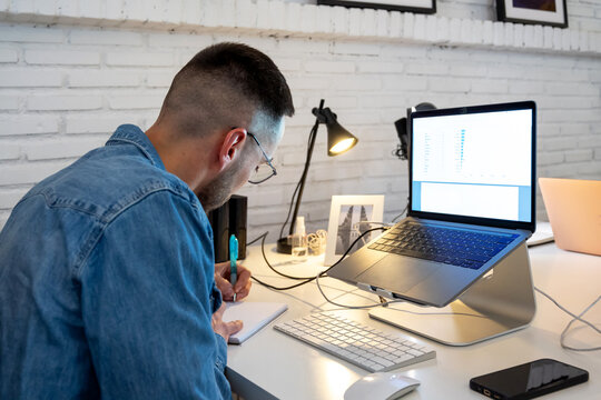 Young man in a workingspace