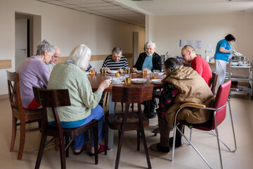 Breakfast Time At Nursing Home