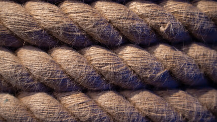 marine close-up rough rope background close-up
