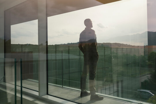Businessman at company