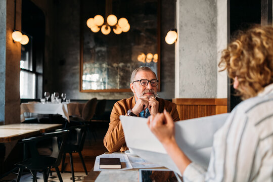 Two People on Business Meeting 