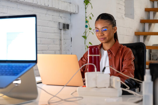 Black female at office