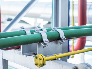 Support of water pipe in power plant.