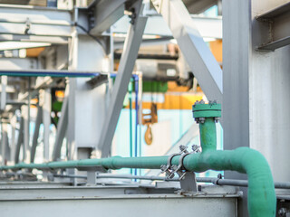 Support of water pipe in power plant.