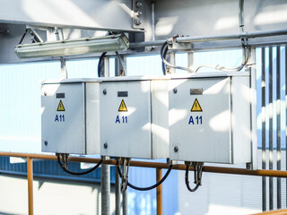 Local control panel stainless type in power plant for connection between filed instrument and control systems.